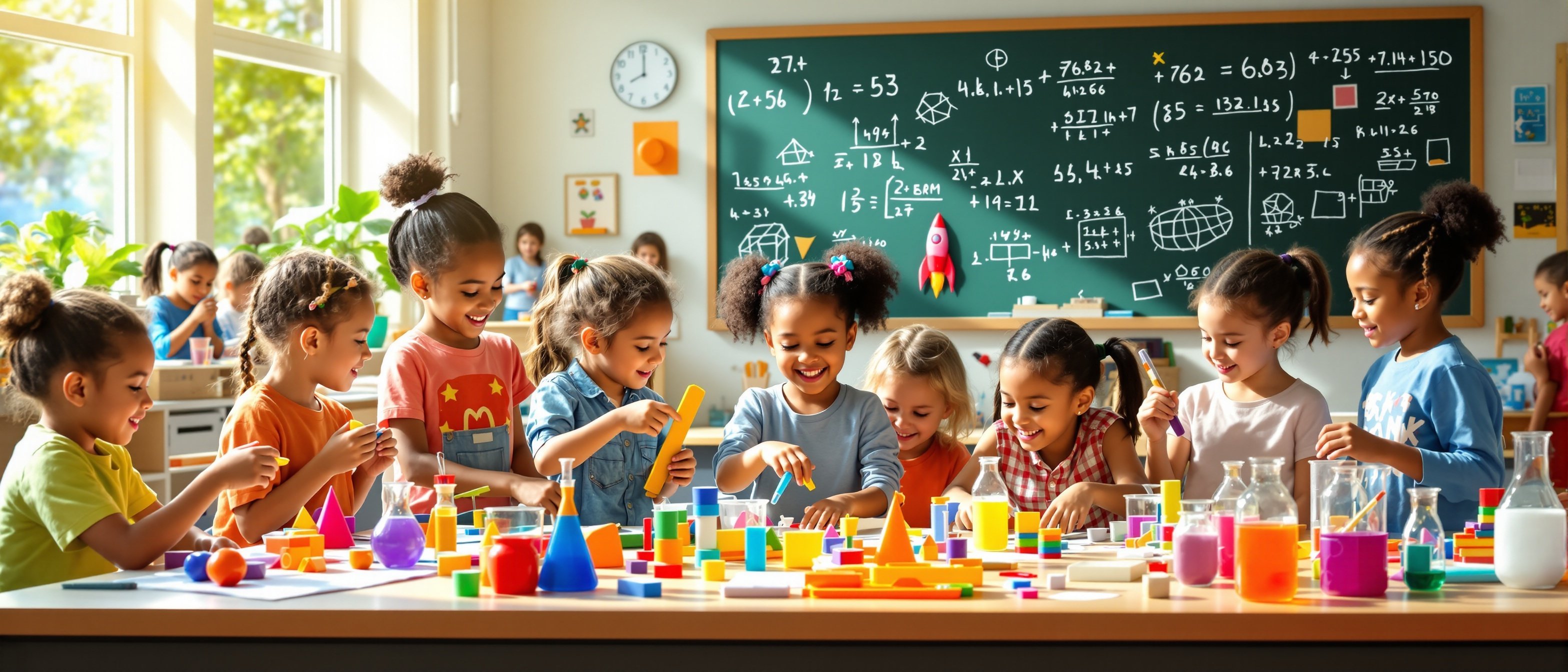 Students engaged in hands-on learning